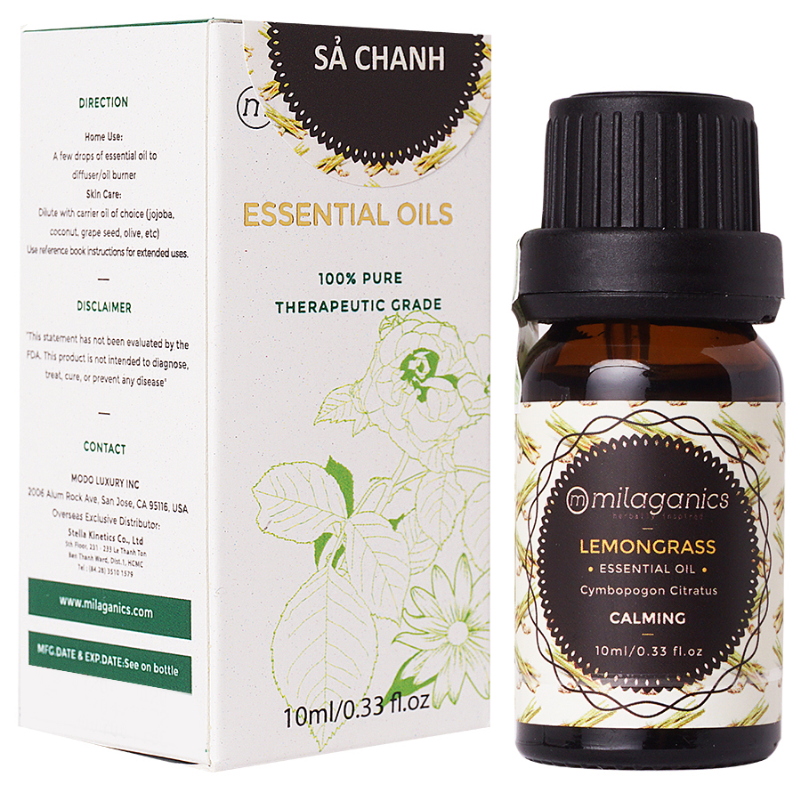 Tinh Dầu Sả Chanh Milaganics (10ml)