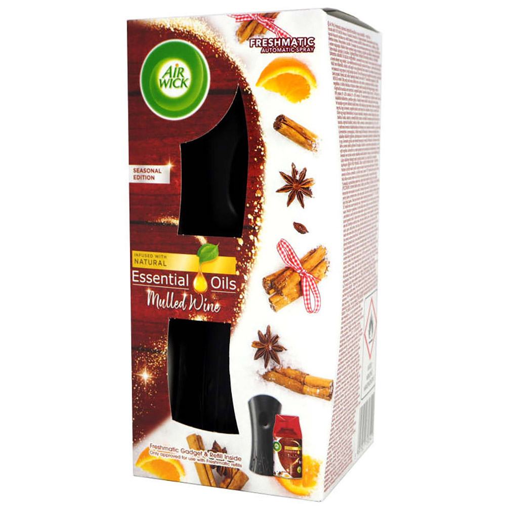 Bộ phun tinh dầu tự động Air Wick Mulled Wine 250ml QT06513 - cam, quế, hồi