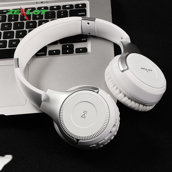 Tai nghe chụp tai Zealot kết nối bluetooth không dây với điện thoại máy tính nghe nhạc xem phim chơi game headphone có cảm ứng cực chất hàng chính hãng