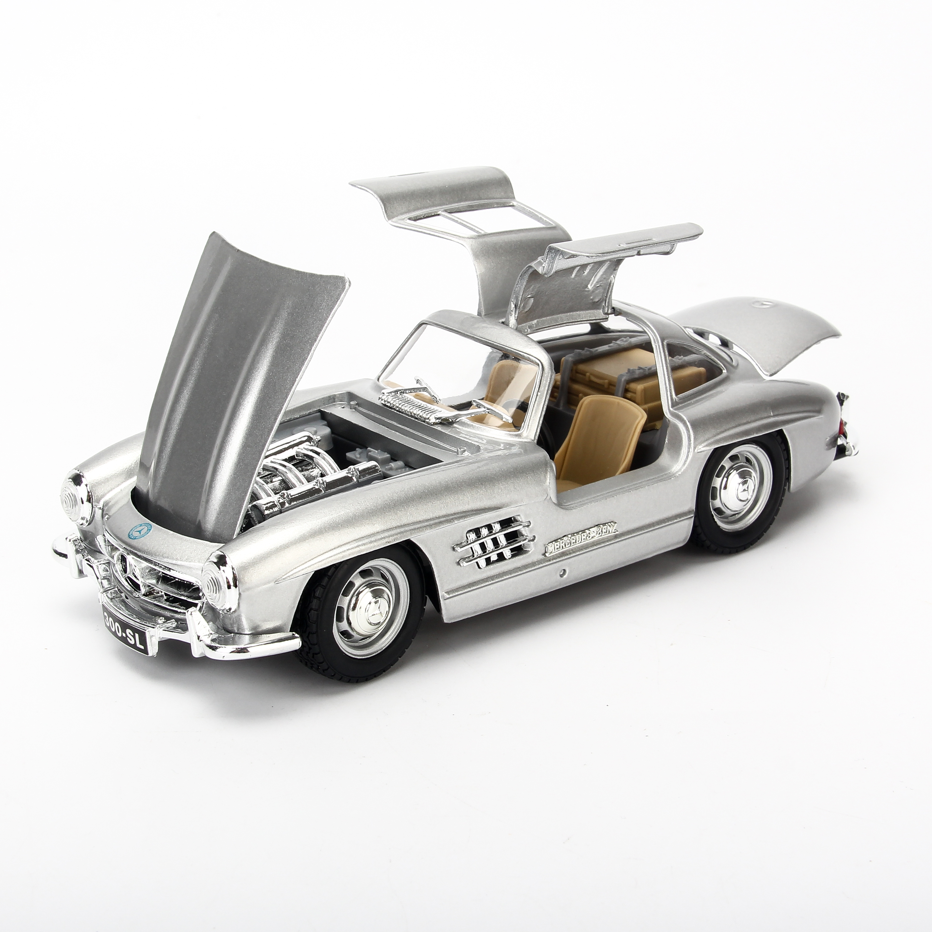 Mô Hình Xe Mercedes-Benz 300Sl 1954 Silver 1:24 Bburago-MH18-22023