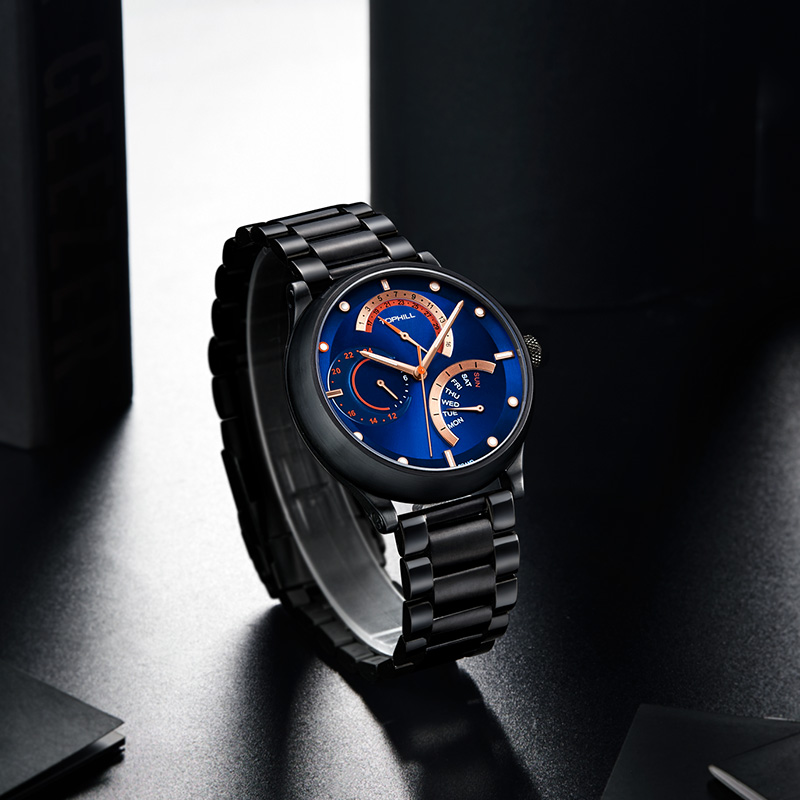 Đồng hồ nam đa năng chính hãng Thụy Sĩ TOPHILL TV007G.S5352