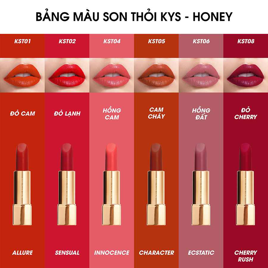 Son Chocolate Matte Lipstick KYS – INNOCENCE HỒNG CAM