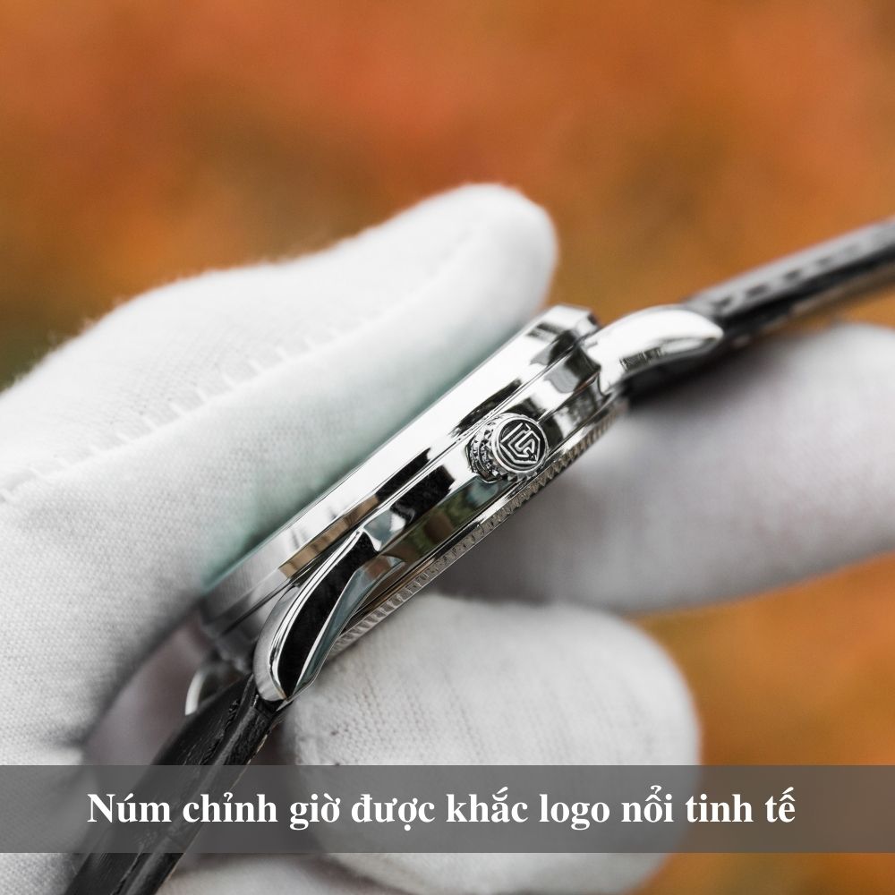 Đồng hồ nam dây da PAGINI PA15588 – Mặt kính chống xước cao cấp - Hiển thị lịch ngày