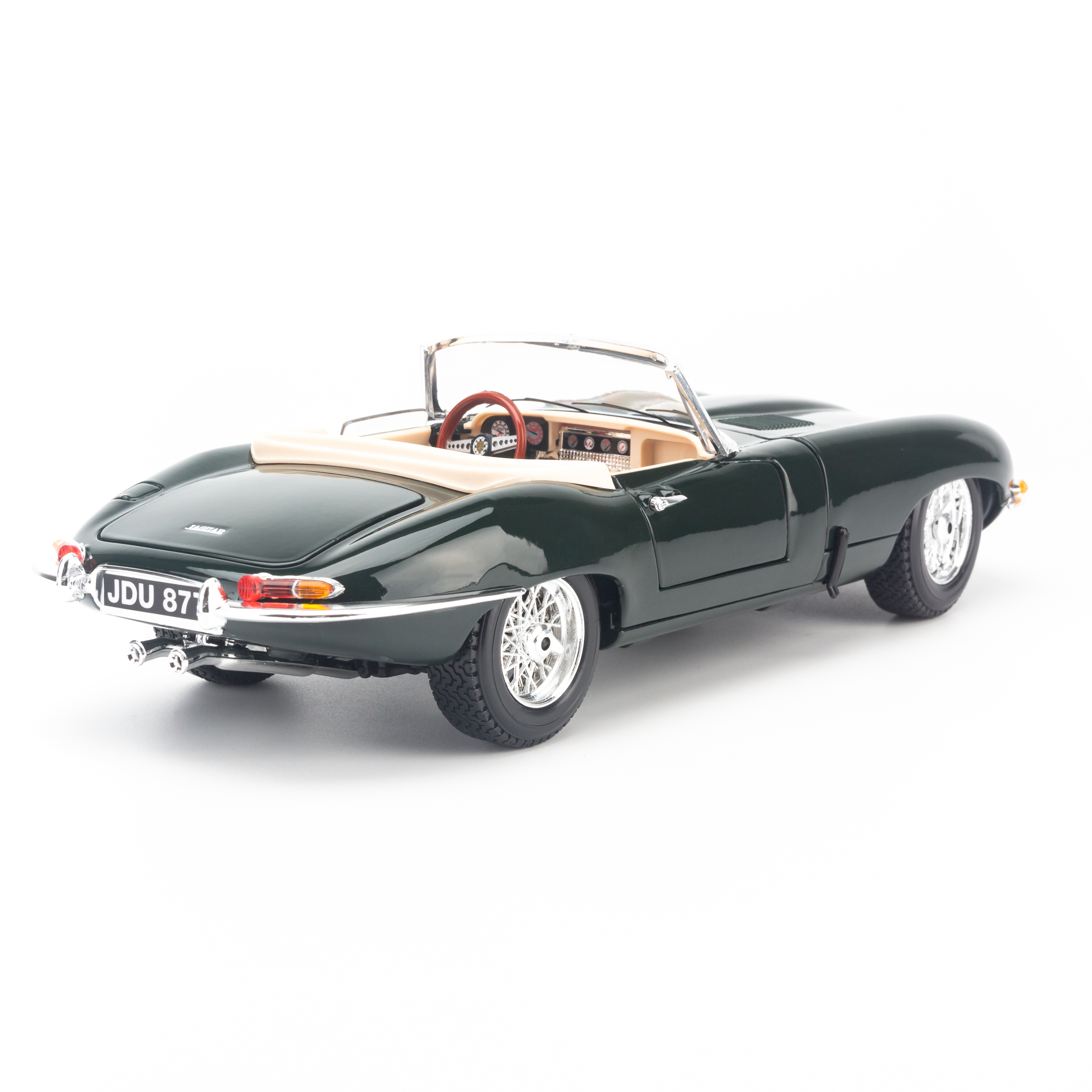 Mô Hình Xe Jaguar E-Type Cabrio Green 1:18 Bburago - MH-12046