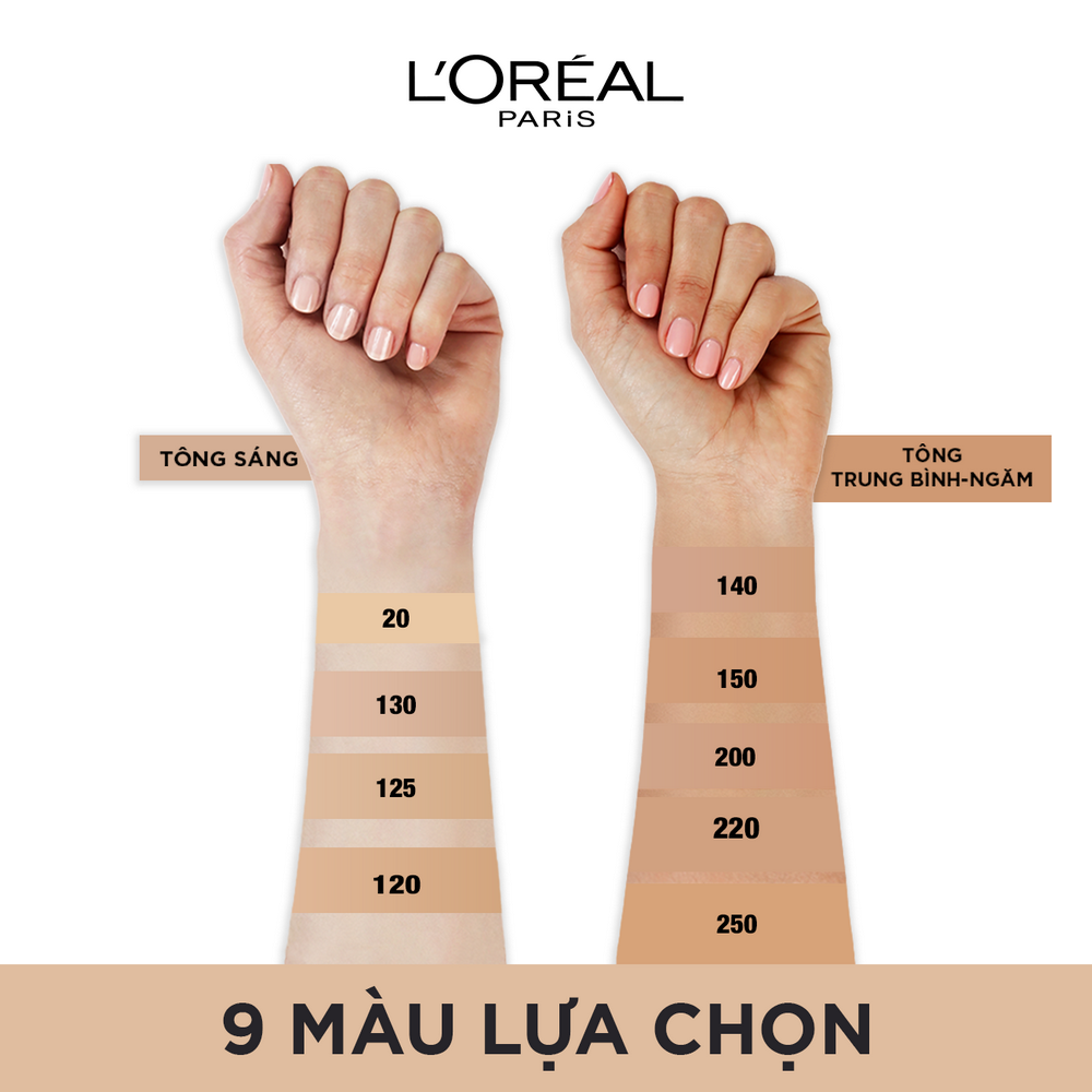 Kem nền 24h mịn nhẹ lâu trôi L'oreal Paris Infallible 24h Fresh Wear Liquid Foundation 30ml