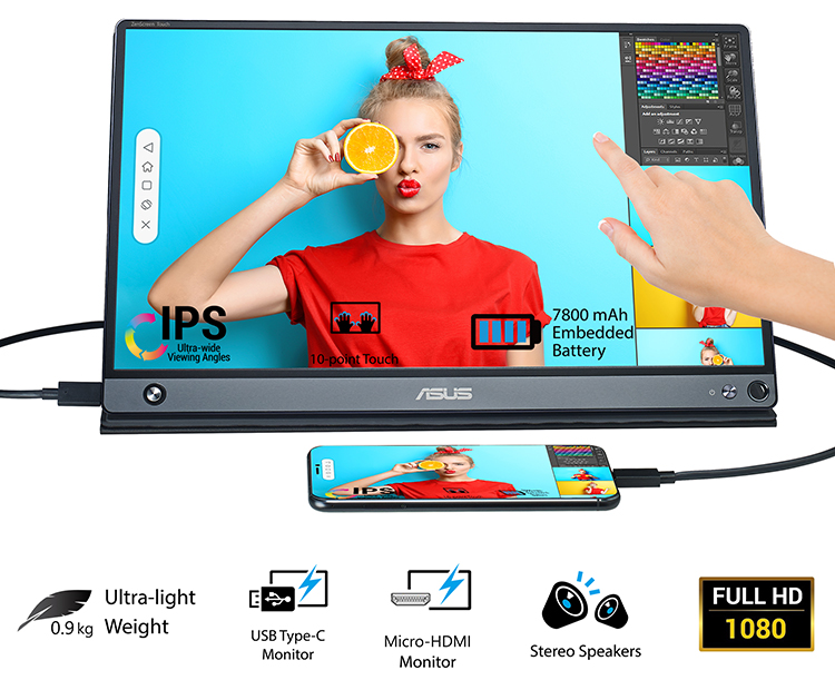 Màn hình máy tính Asus ZenScreen MB16AMT - 15.6 inch
