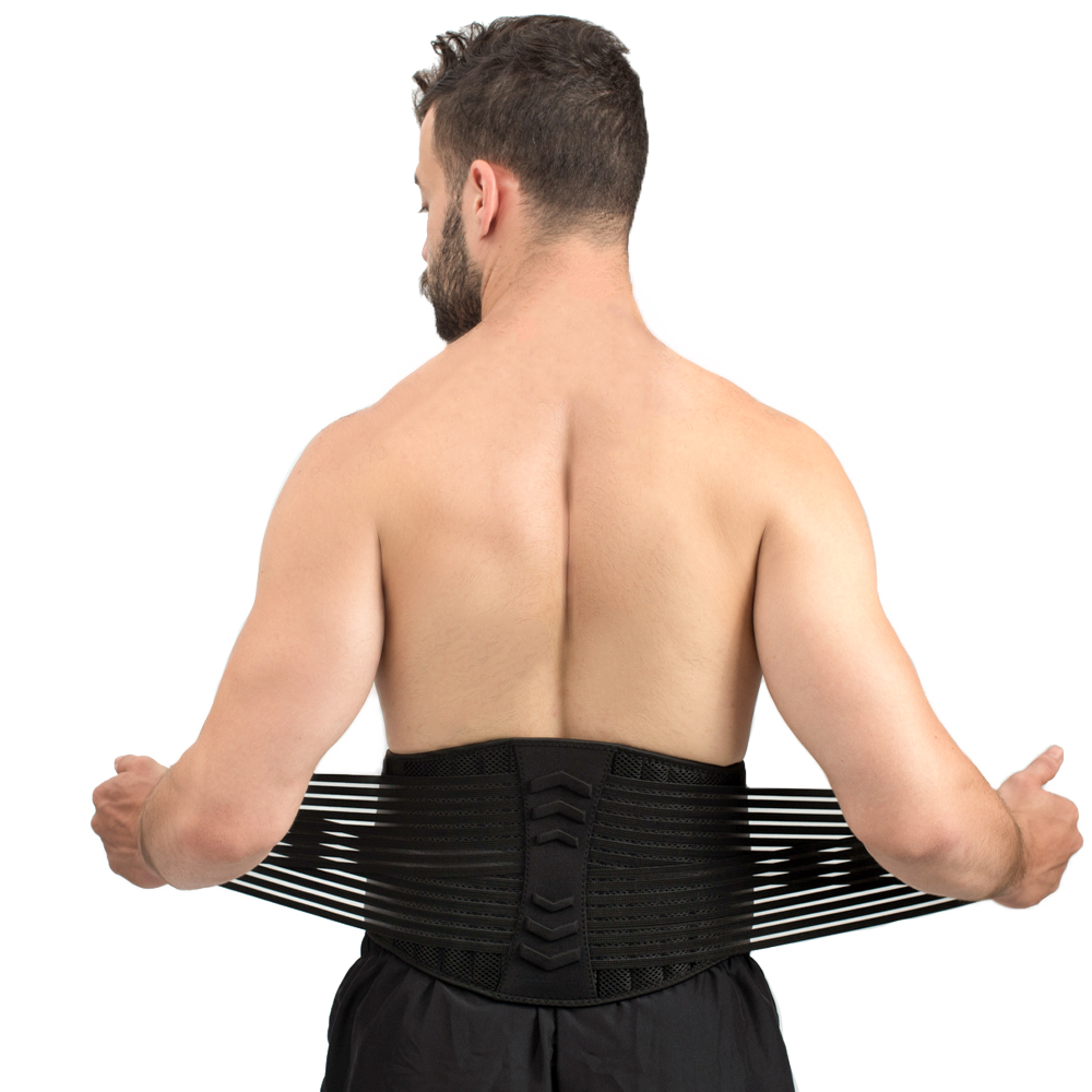 Đai lưng tập gym, đai bảo vệ cột sống chống đau lưng thanh nẹp lò xo GoodFit GF722WS
