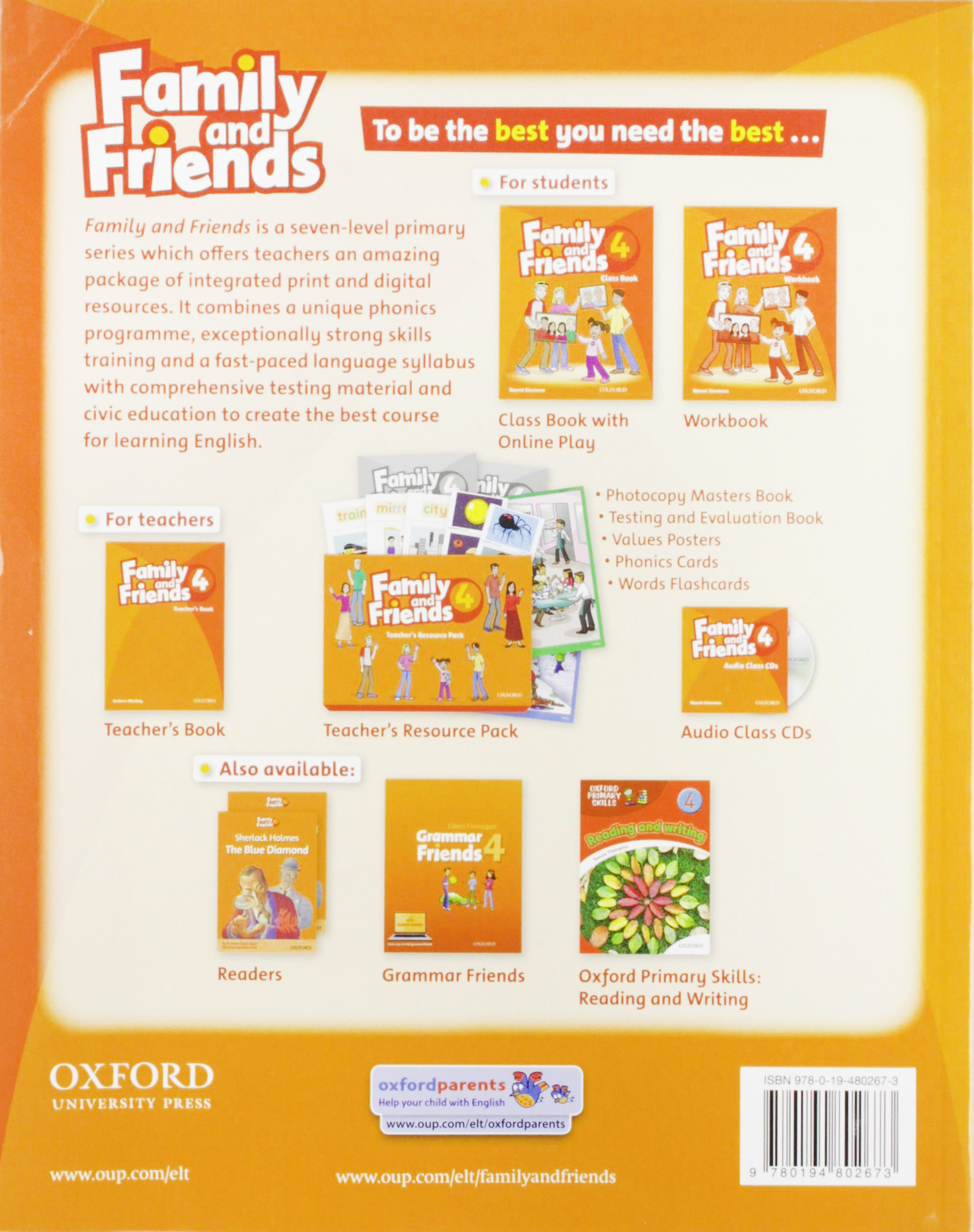 Family and Friends 4 Classbook (without MultiROM) (British English Edition)