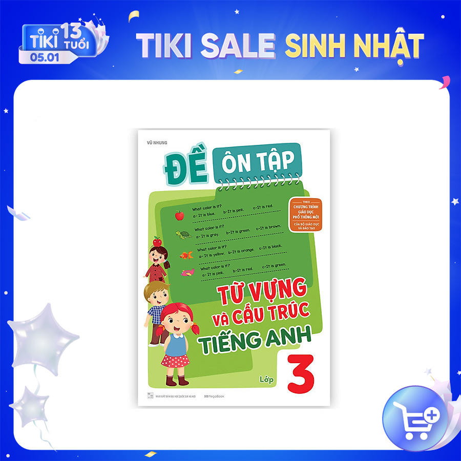 Đề ôn tập từ vựng và cấu trúc tiếng Anh lớp 3