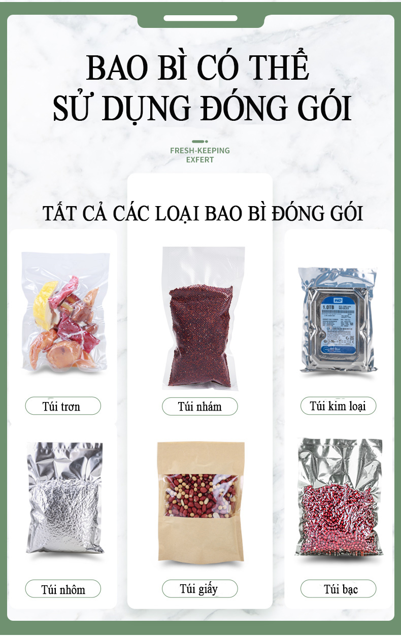 Máy Hút Chân Không HT P400- Không Kén Bao Bì,Túi Hút