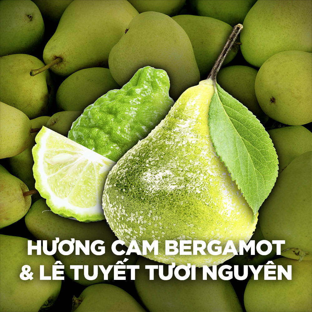 Xịt nước hoa toàn thân AXE Khử mùi cho nam Hương thơm tươi mát căng mọng từ cam bergamot và lê ướp lạnh 135ml