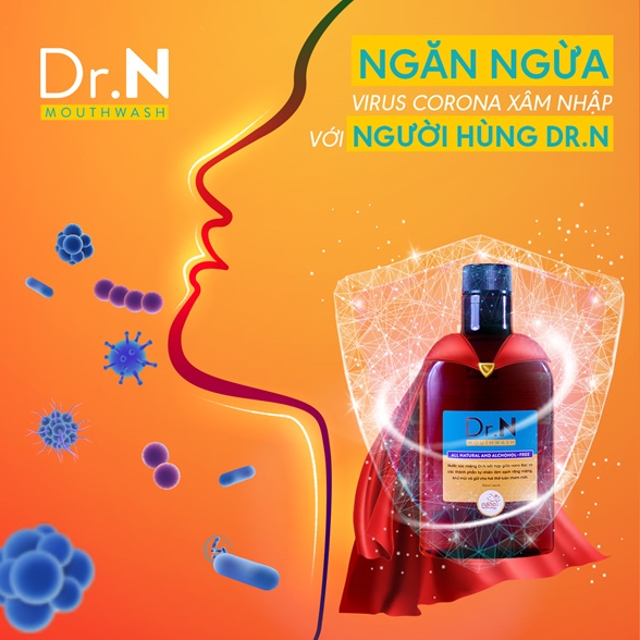 Nước Súc Miệng Nano Bạc Dr. N 350 ml/ Dr.N Mouthwash 350 ml