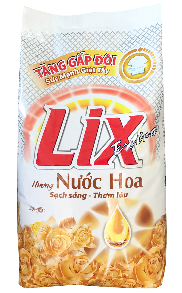 Bột Giặt Lix Extra Hương Nước Hoa 5.5Kg EH055 - Tăng Gấp Đôi Sức Mạnh Giặt Tẩy