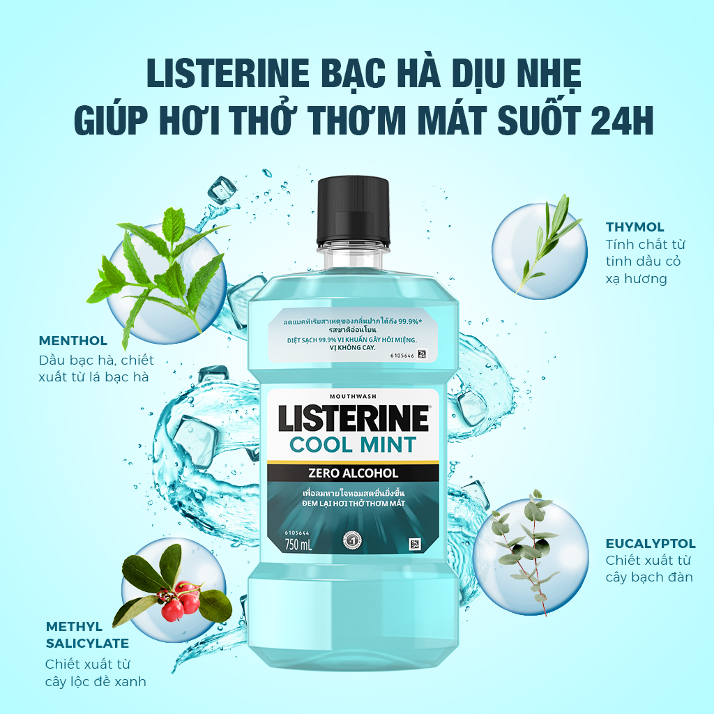 Nước Súc Miệng Listerine Zero (750ml) - 8850007813149