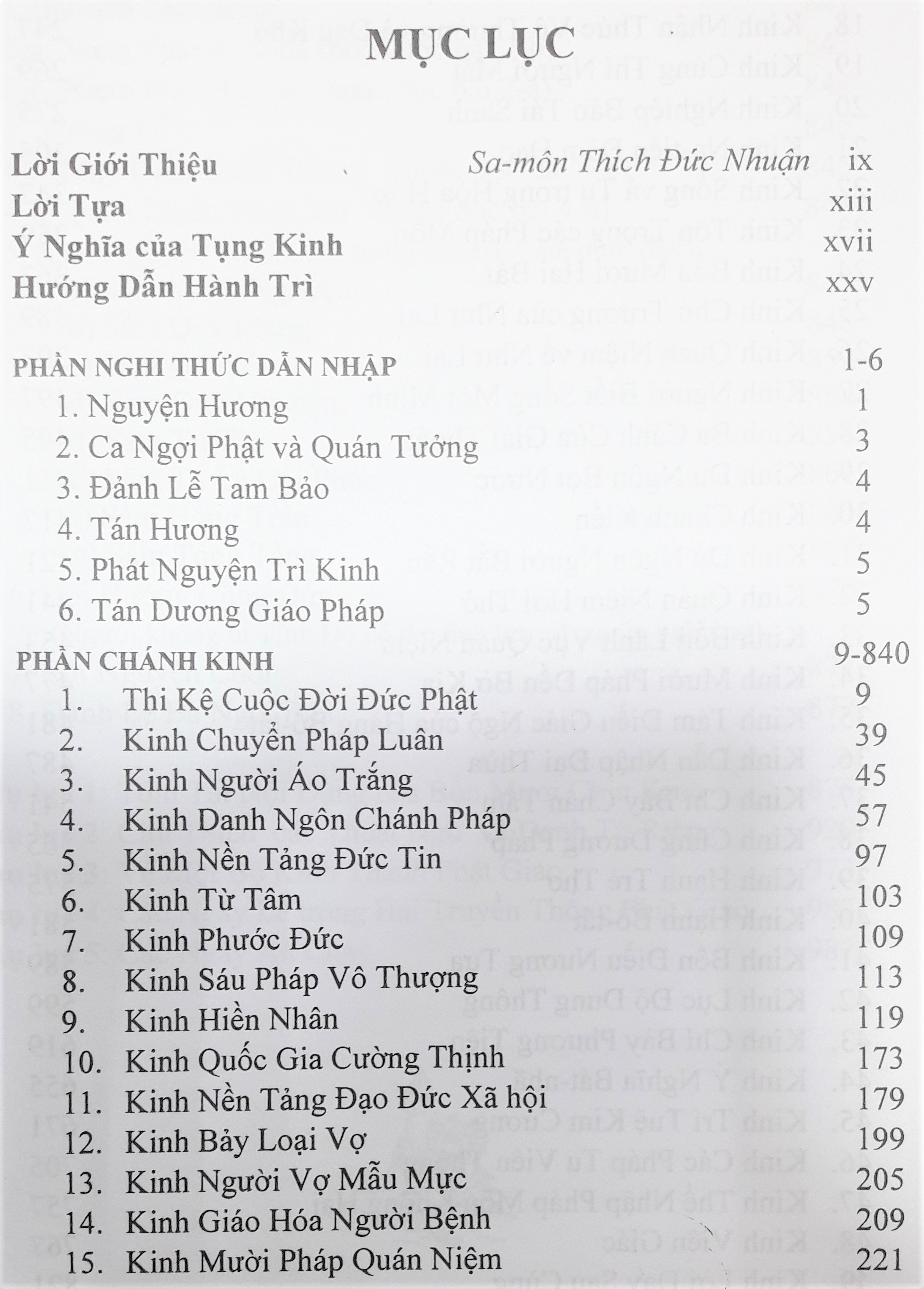 Kinh Tụng Hằng Ngày