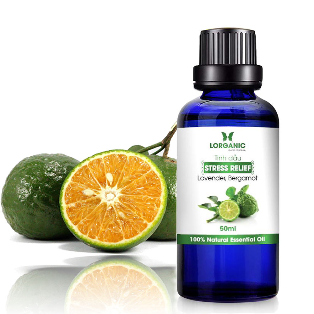 Combo tinh dầu thư giãn stress relief Lorganic +tinh dầu thư giãn stress relief Lorganic treo xe hơi, tủ áo / Tinh dầu thiên nhiên nguyên chất/ Hương thơm tự nhiên, thư giãn.