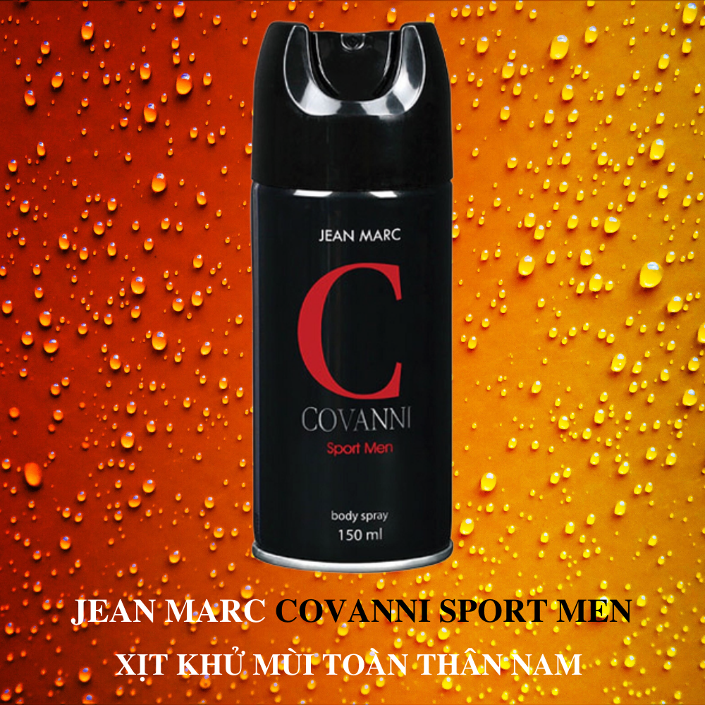 Xịt khử mùi toàn thân nam Jean Marc Covanni Sport Men 150ml