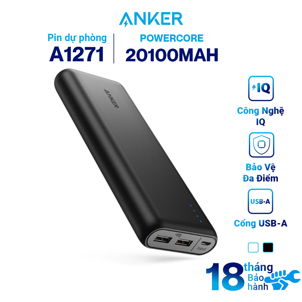 Pin Sạc Dự Phòng Anker PowerCore 20100mAh - A1271