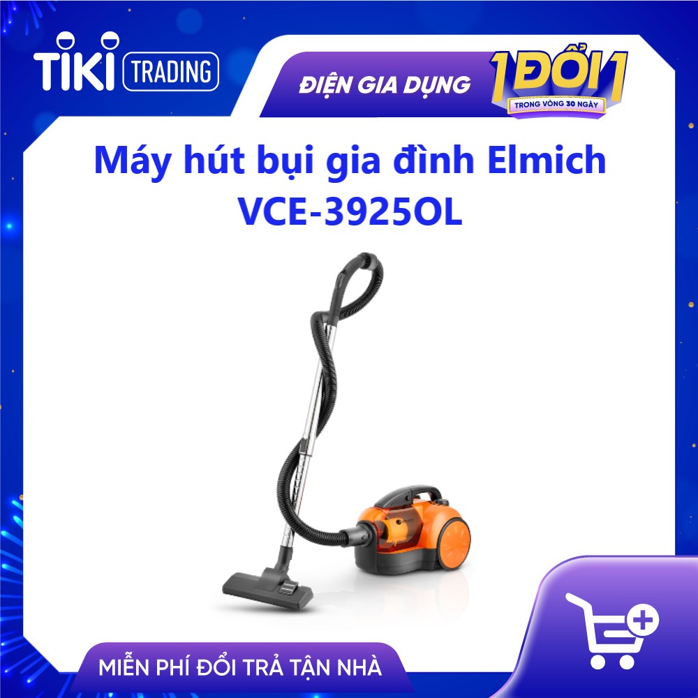 Máy hút bụi gia đình Elmich VCE-3925OL - Hàng chính hãng