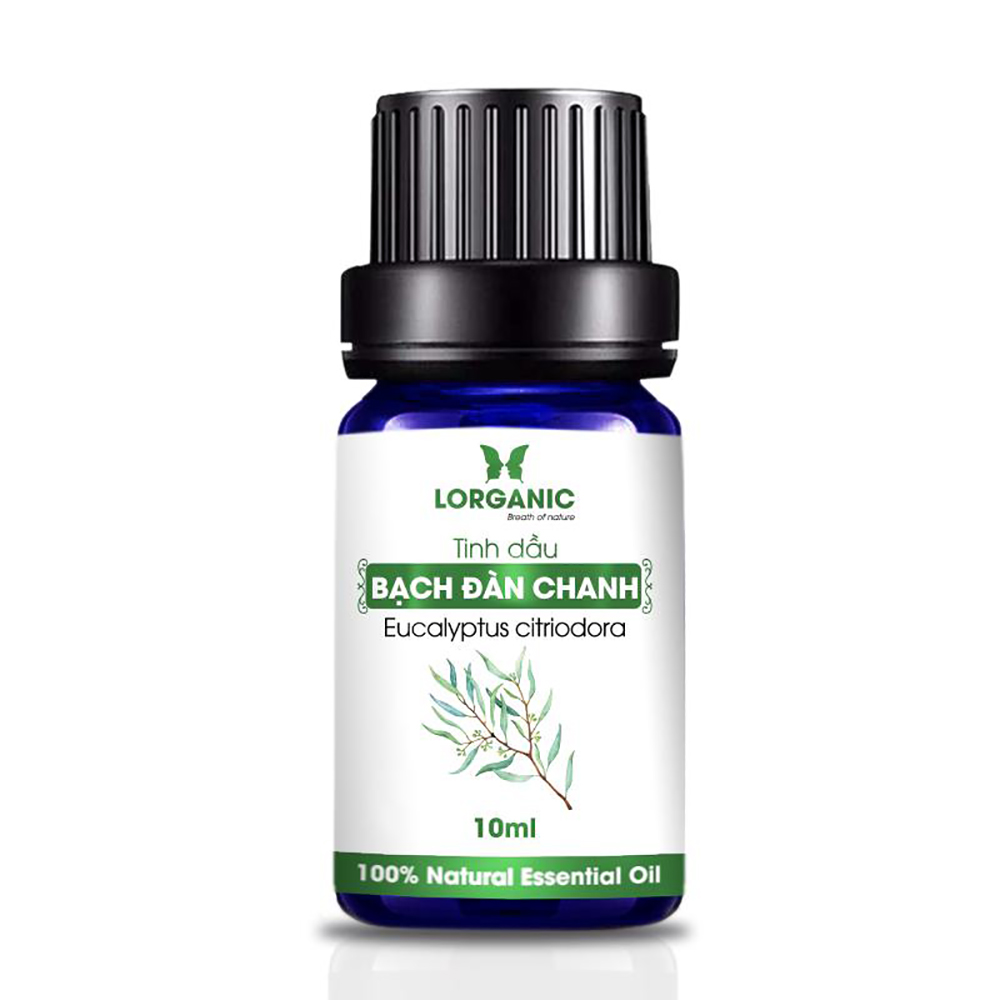Combo 3 chai tinh dầu Lorganic pơ mu + bạch đàn chanh + sả chanh / Tinh dầu thiên nhiên nguyên chất.