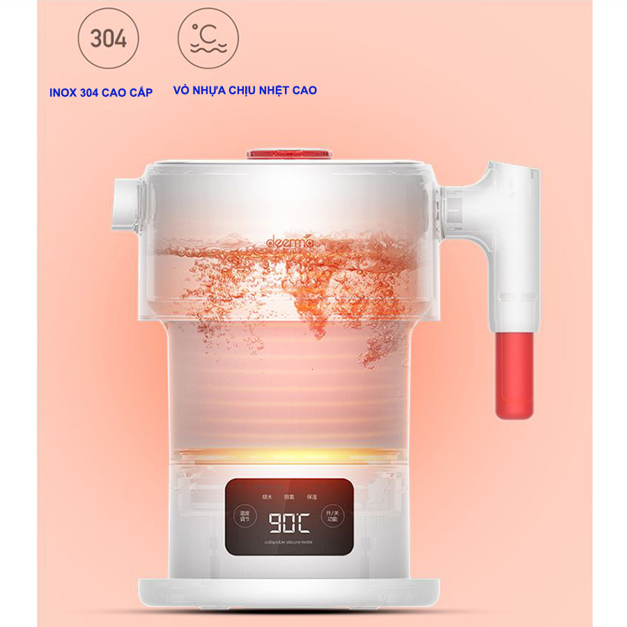 Ấm đun siêu tốc đun nước siêu tốc Deerma DH206