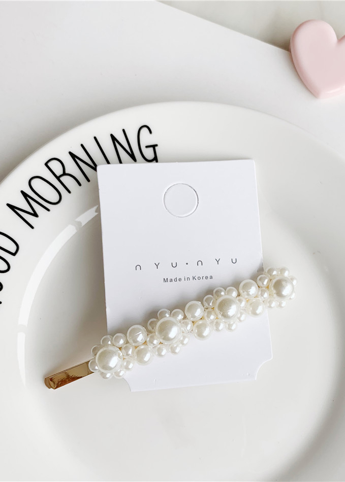 Set 2 kẹp tóc ngọc trai Hàn Quốc