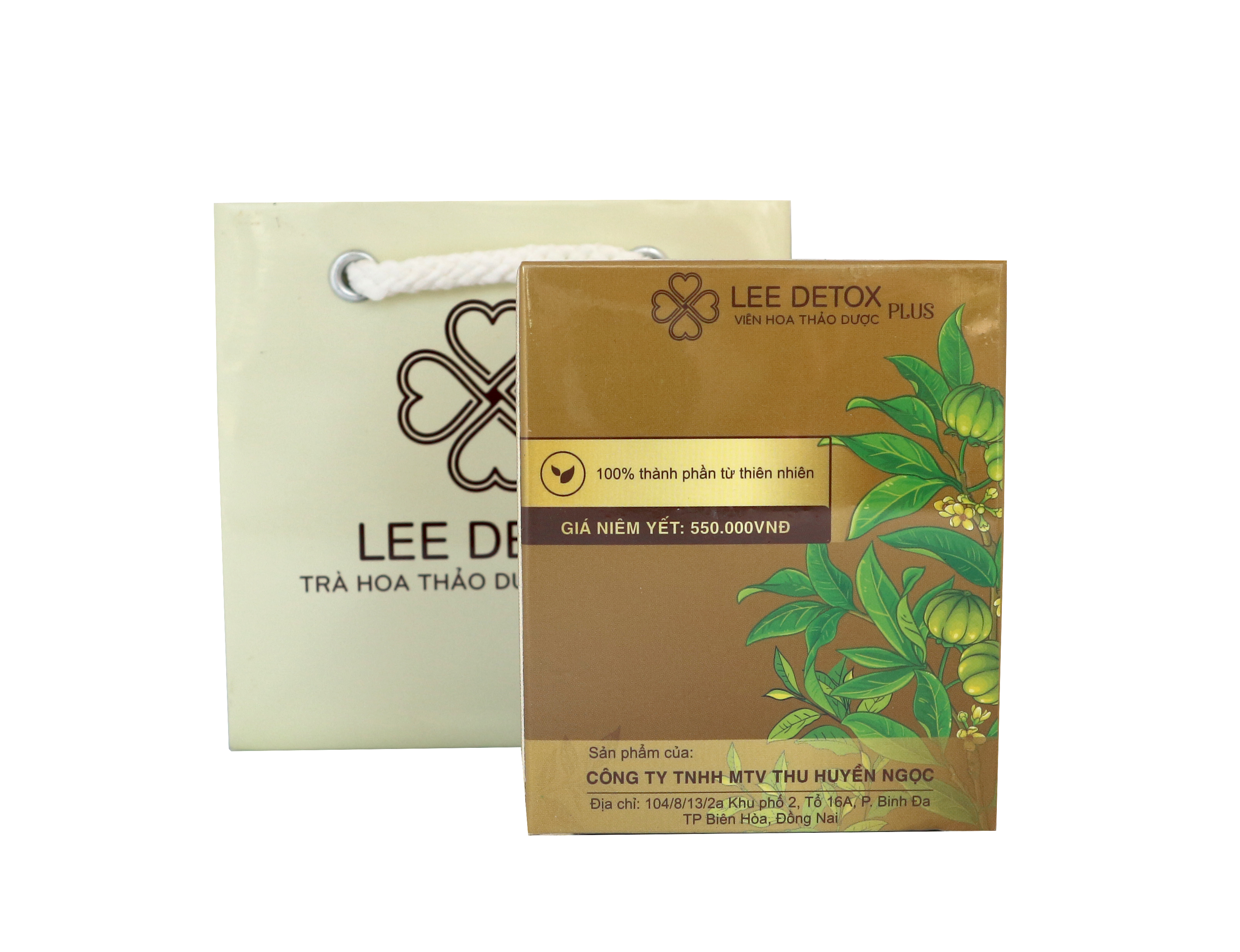 Thực phẩm bảo vệ sức khỏe VIÊN HOA THẢO MỘC LEE DETOX - Hổ trợ giảm cân - Tặng kèm thước dây CLD