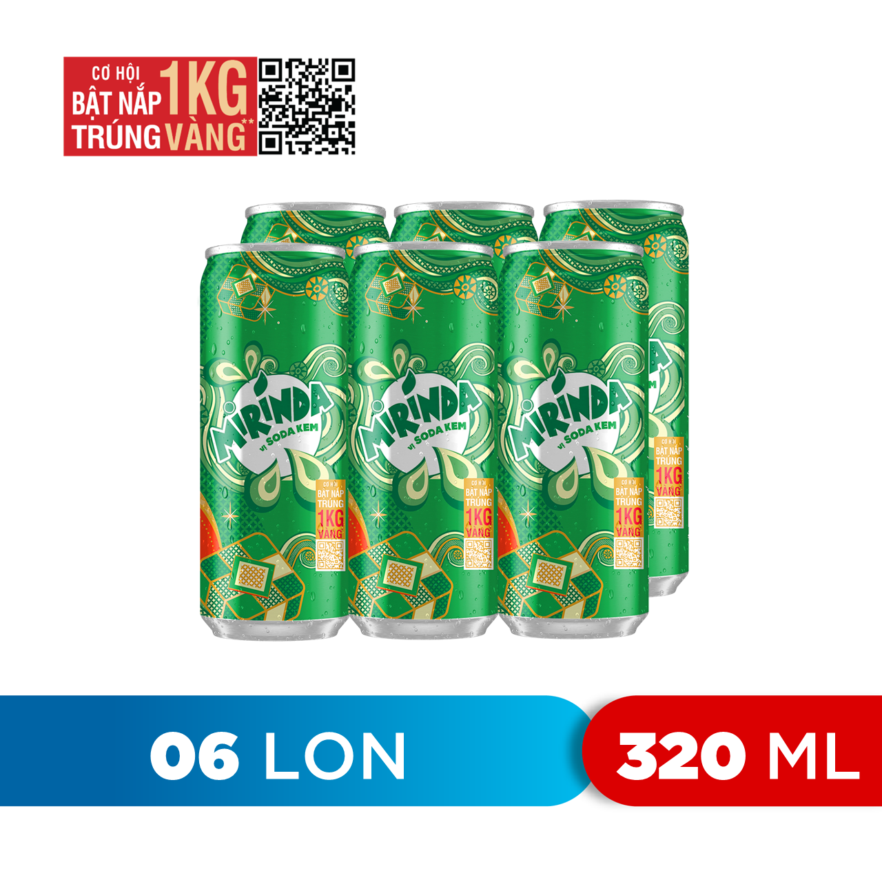 Lốc 6 Lon Nước Ngọt Có Gas Mirinda Soda Kem (320ml/Lon) - Giá Tiki ...