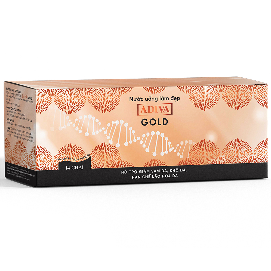 Nước uống làm đẹp Collagen ADIVA Gold (14 lọ x 30ml /hộp)