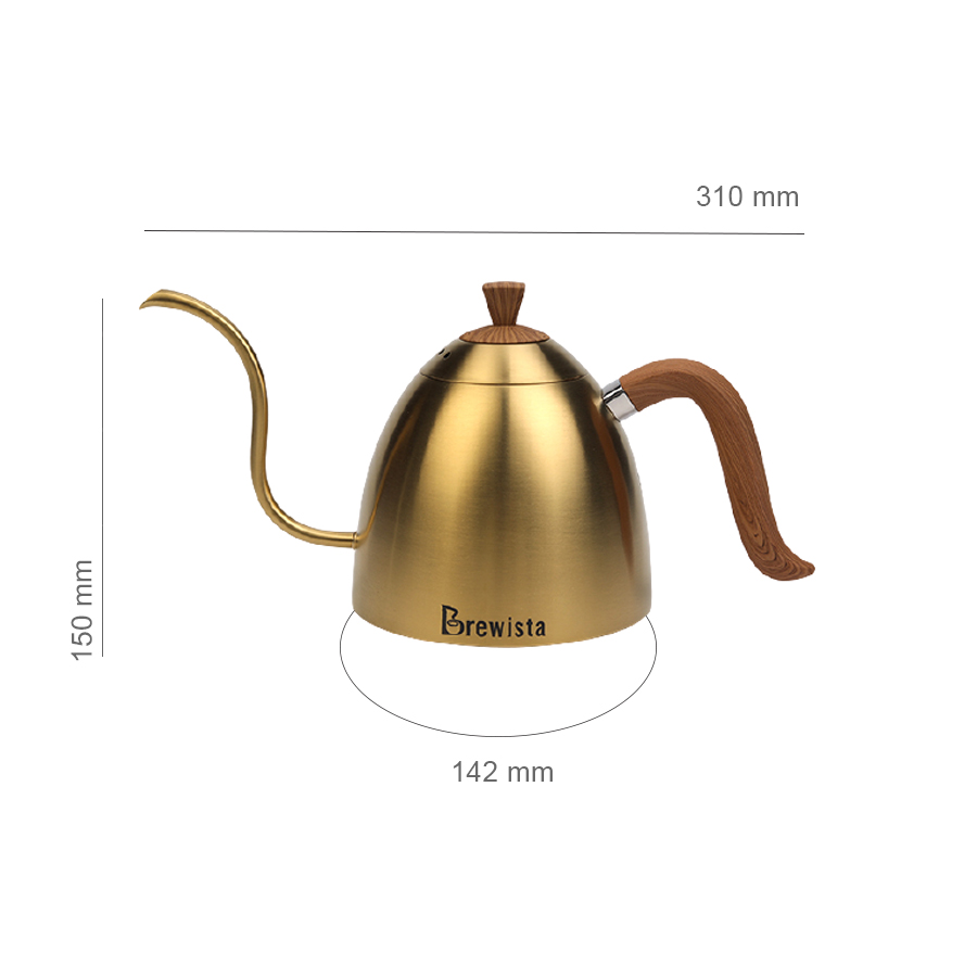 Ấm rót cà phê pour over Brewista 700ml - Vàng đồng