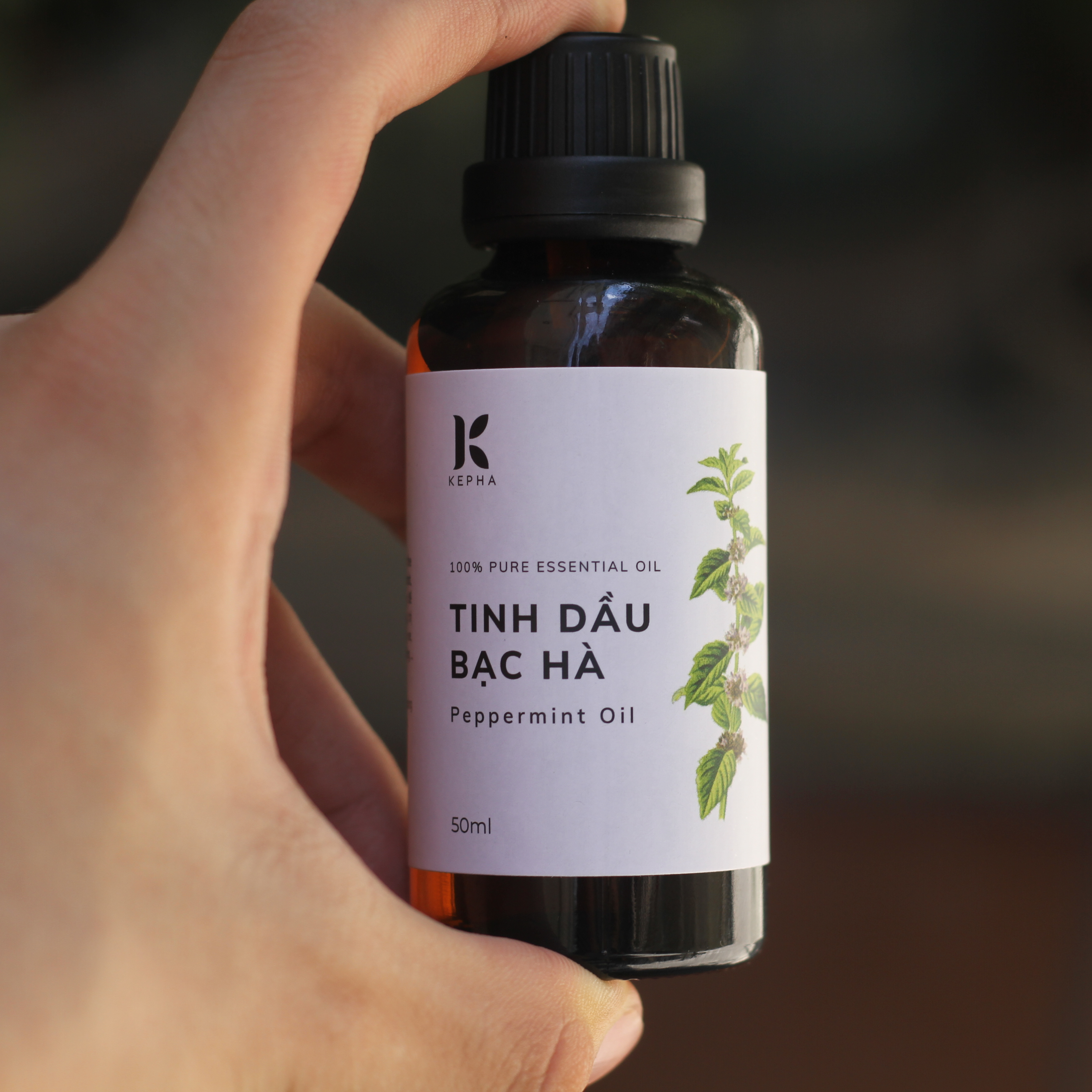 Tinh dầu Bạc Hà Peppermint Kepha 50ml - Nhập khẩu trực tiếp Ấn Độ - Đuổi chuột hiệu quả