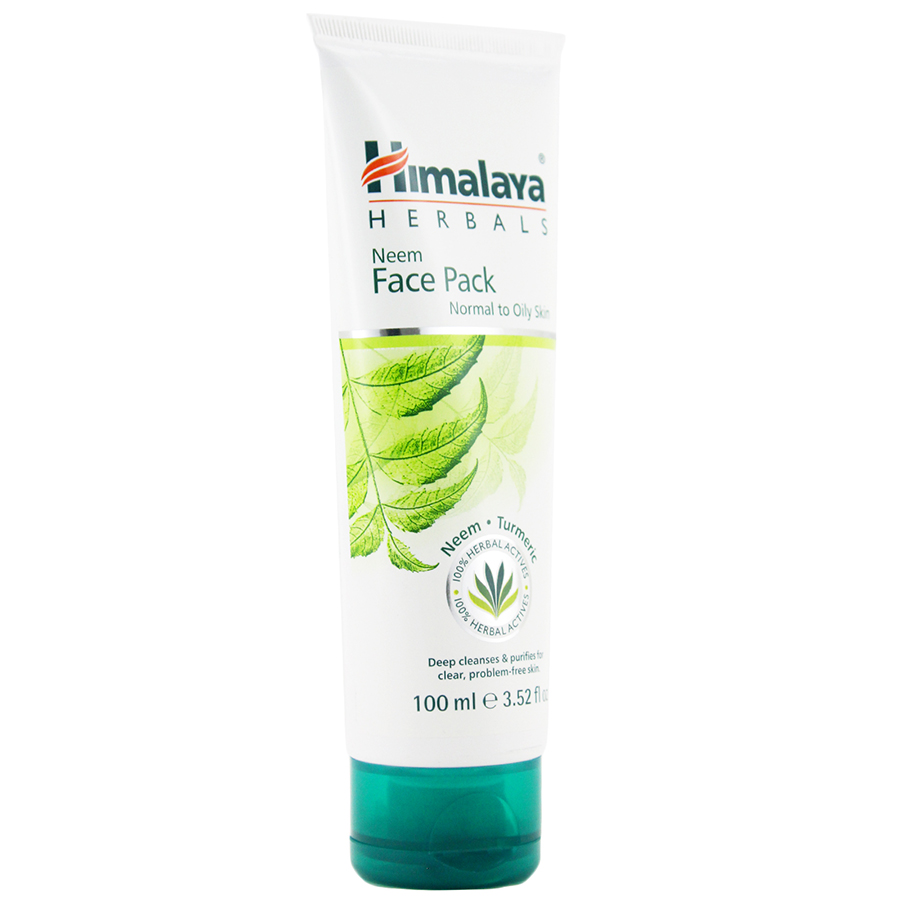 Mặt Nạ Đất Sét Lá Neem Đẩy Mụn Ẩn Hút Dầu Thừa Himalaya Neem Face Pack 100ml