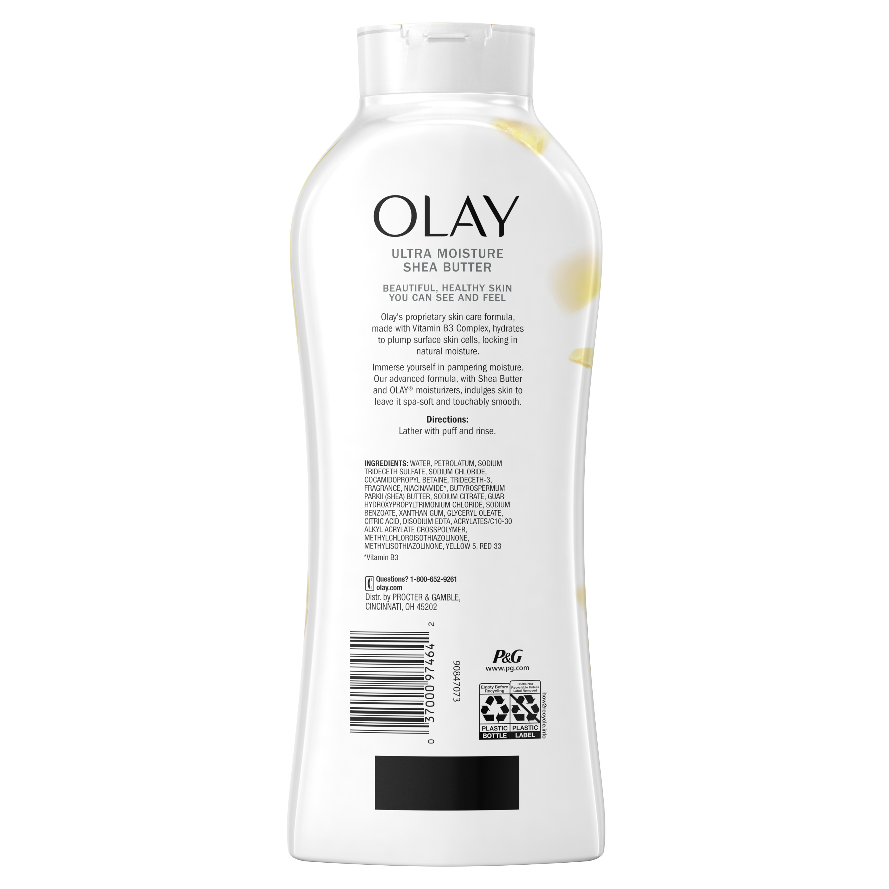Bộ 2 Sữa Tắm Olay Body wash Daily Exfoliating With Sea Salts 650 ml + Olay Body wash Ultra Moisture 650 ml [Tặng kèm túi đựng mỹ phẩm]