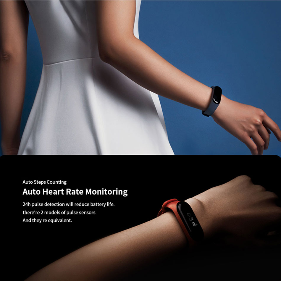 Vòng Đeo Tay Thông Minh Theo Dõi Vận Động Xiaomi Mi Band 3 - Hàng Nhập Khẩu