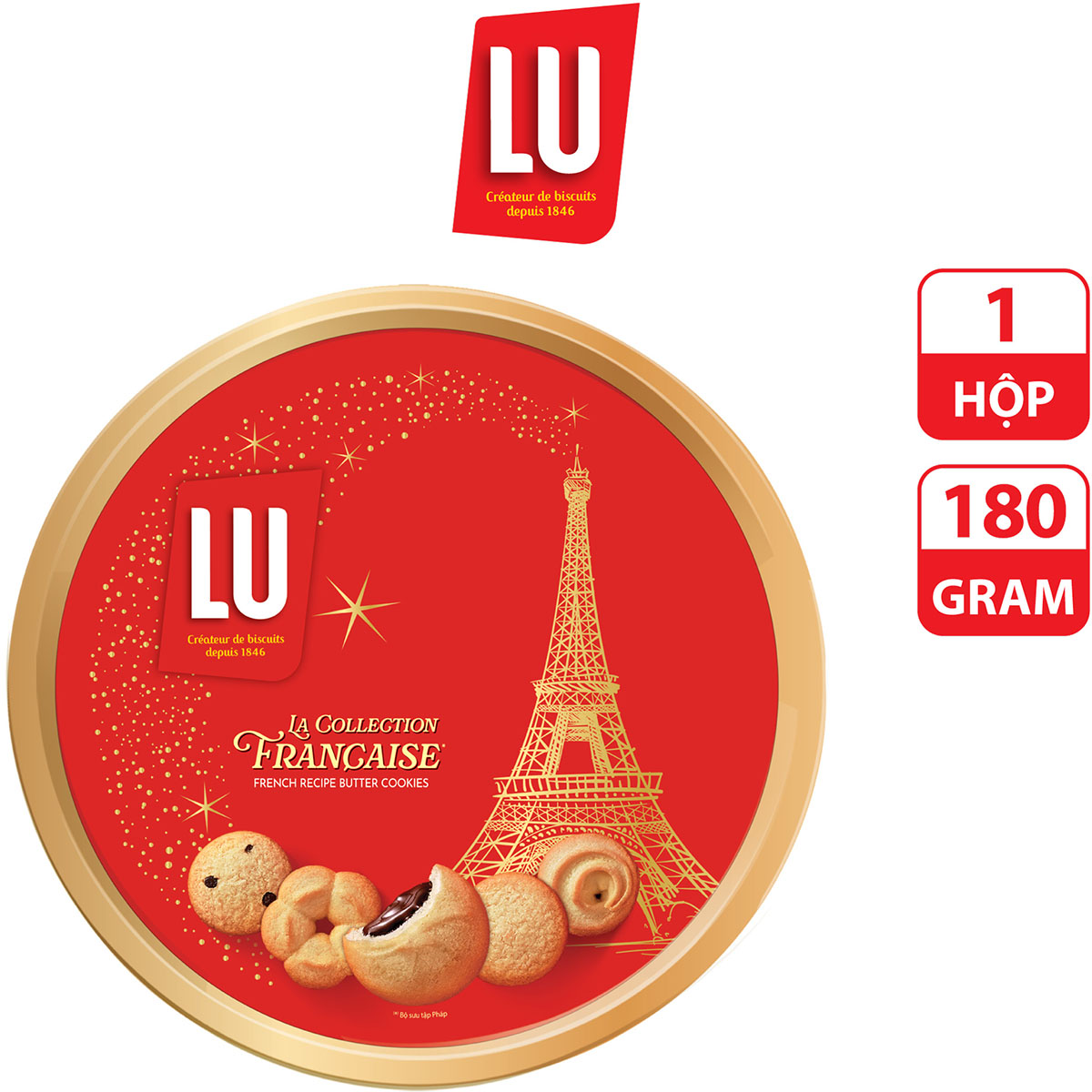 Bánh Quy Thập Cẩm LU Công Thức Pháp 180g