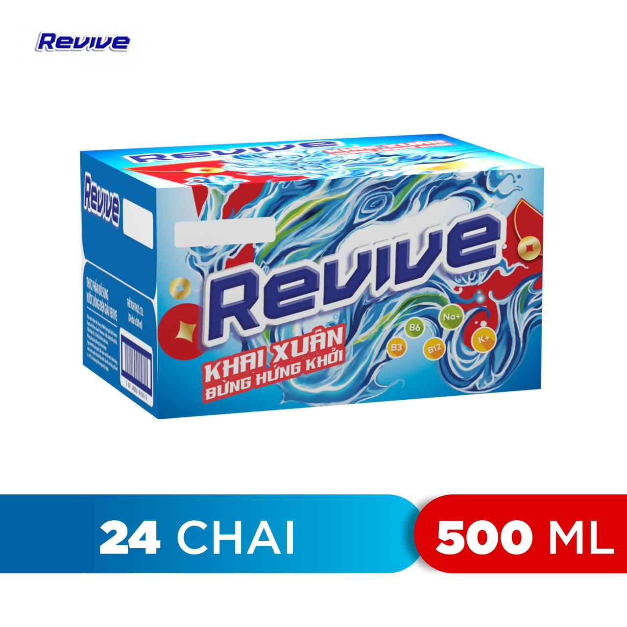 Thùng 24 Chai Nước Giải Khát Revive 500ml