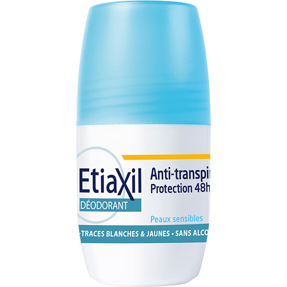 Lăn khử mùi giảm tiết mồ hôi Etiaxil Deodorant Anti-transpirant 48H Roll On 50ml