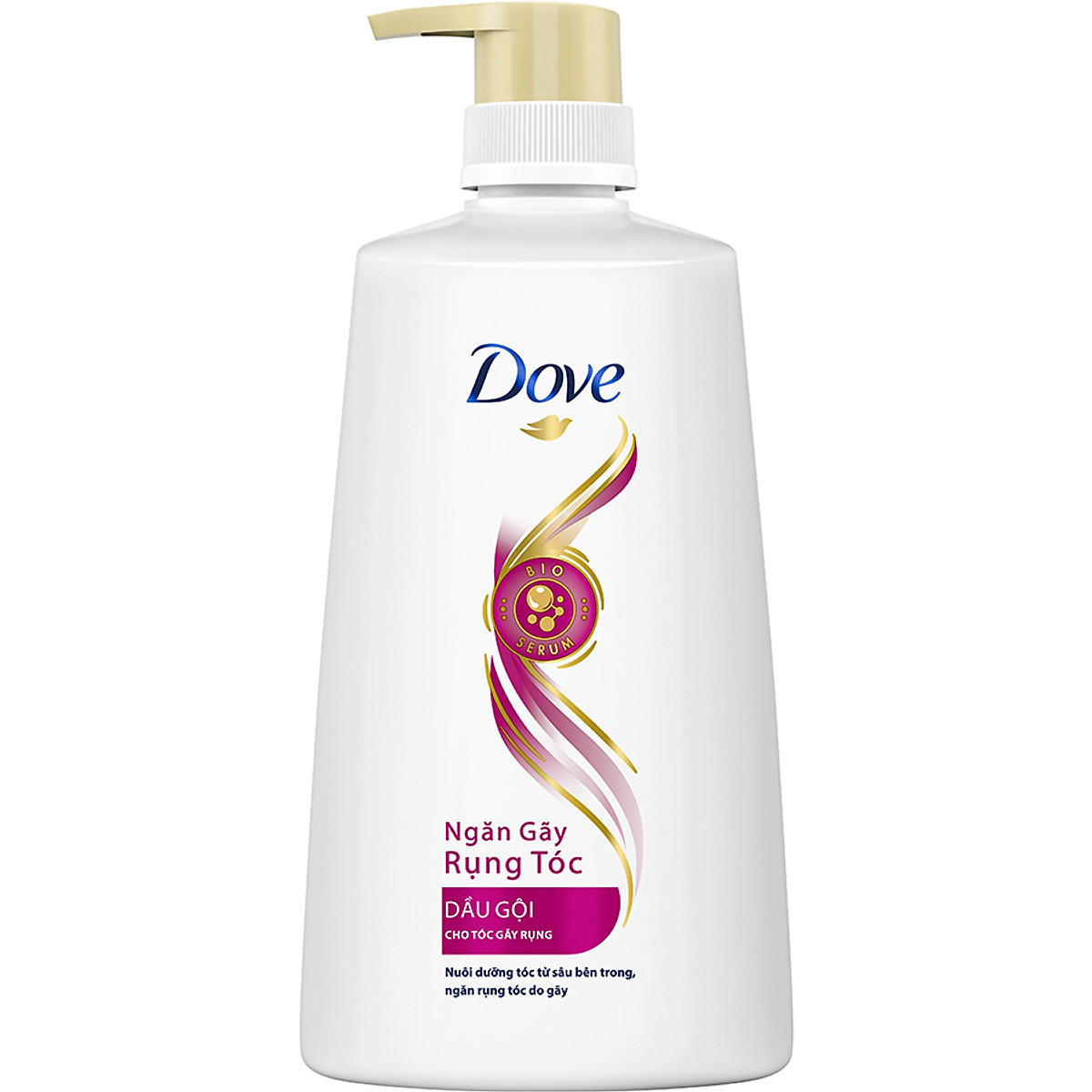 Dầu Gội 640g Dove Ngăn Gãy Rụng Tóc Tinh chất thiên nhiên Bioserum cho tóc chắc khỏe x5
