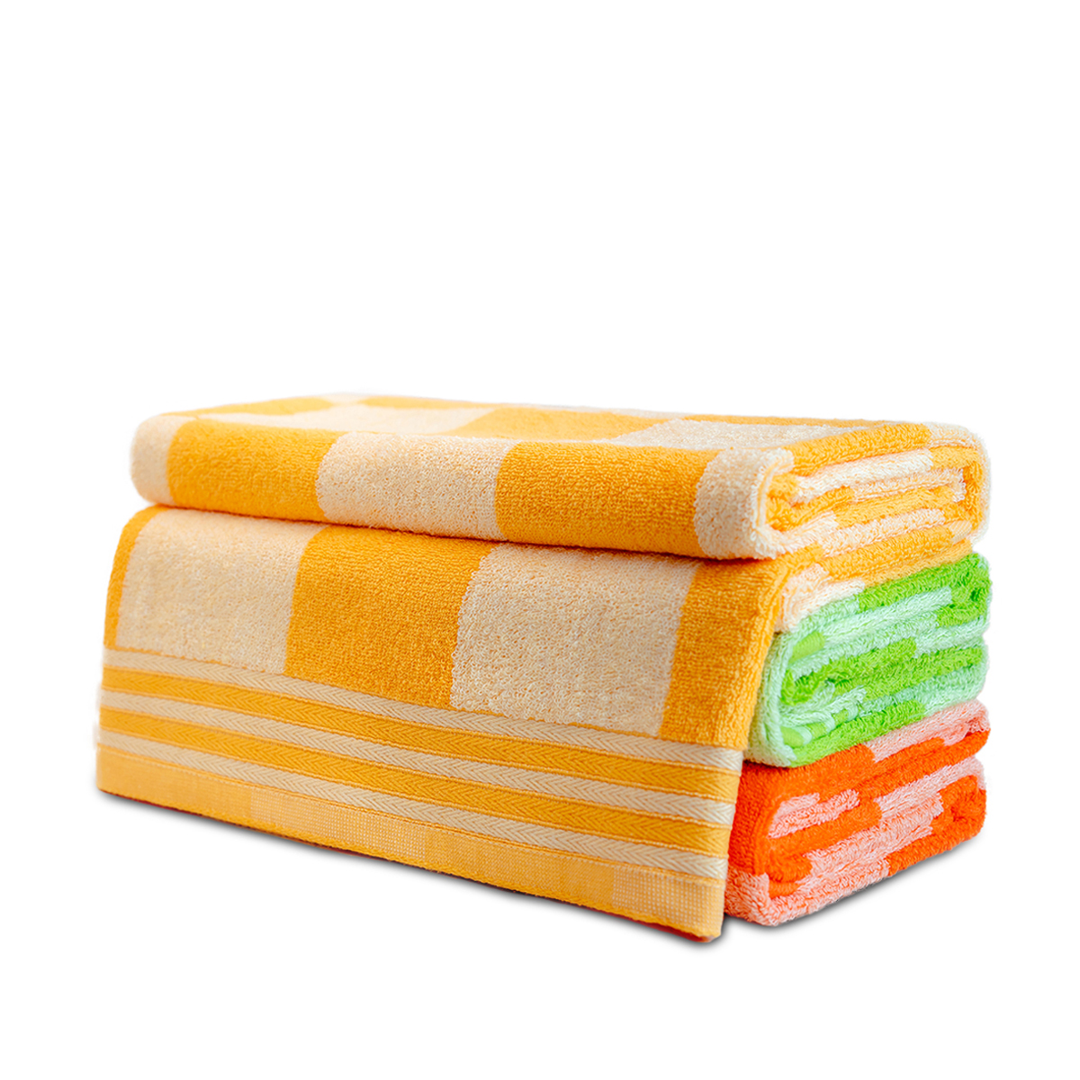 Khăn Tắm Cotton Tự Nhiên 100% Xuất Nhật Niva BJ2 Mềm Mịn Thấm Hút, An Toàn, Hoa Văn Kích Thước 700x1400 mm