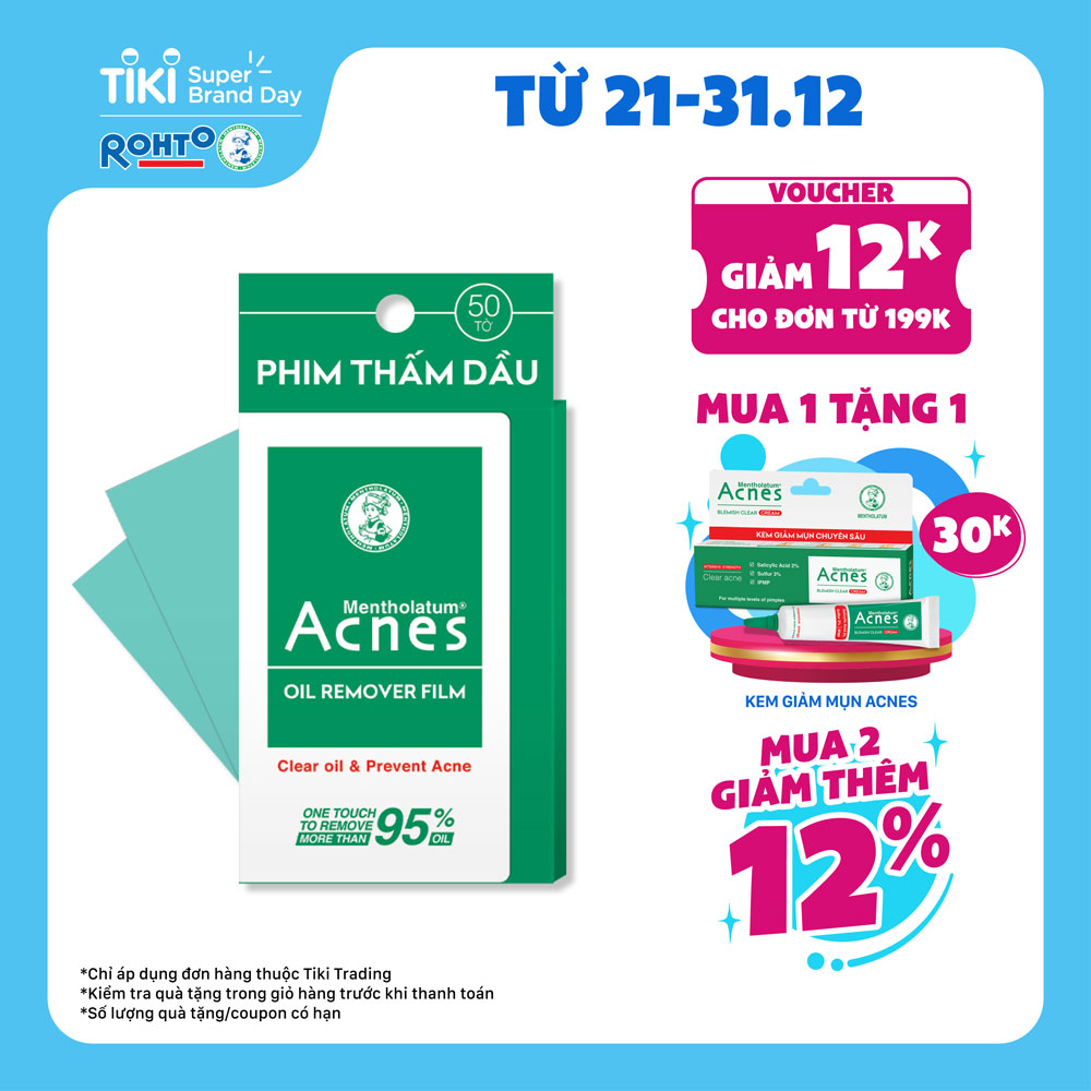 Phim Thấm Dầu Acnes Oil Remover Film (50 Tờ)