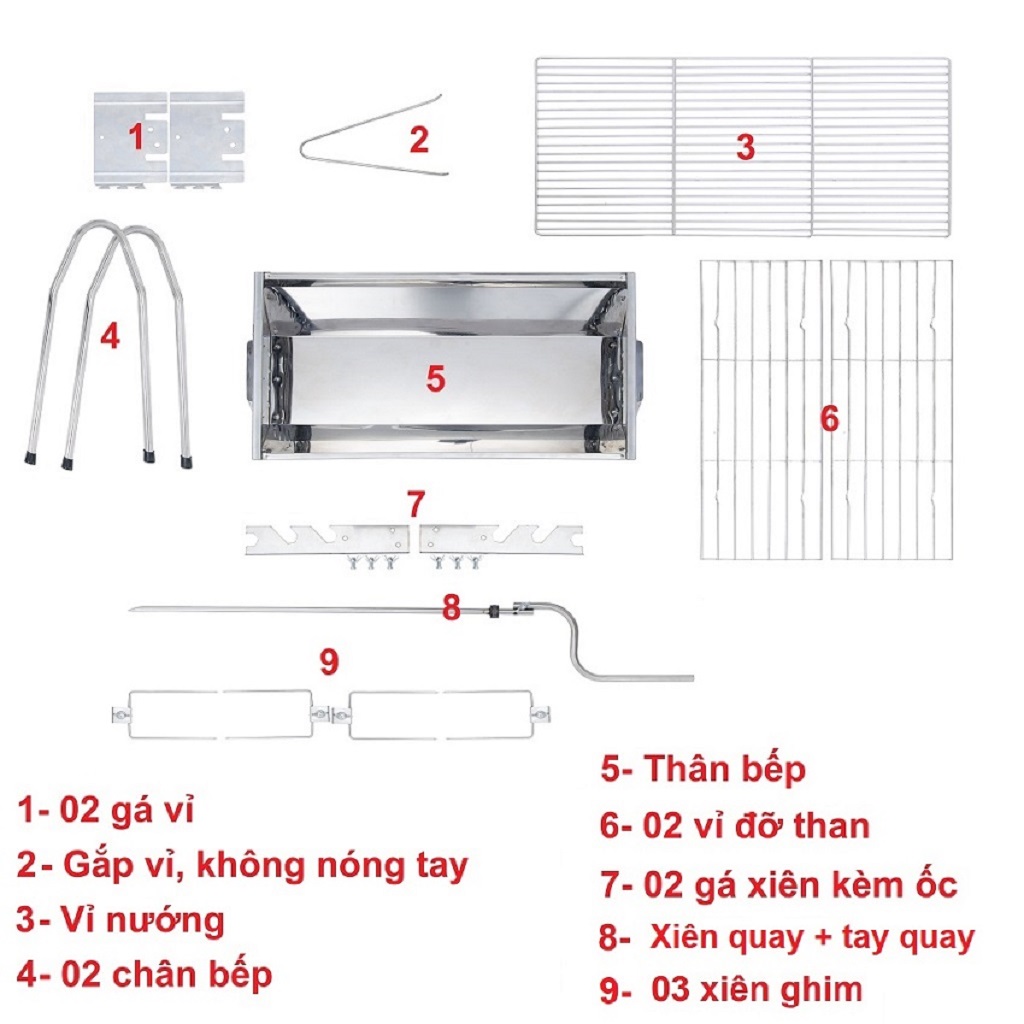 Bếp nướng than hoa đa năng TOPV: Nướng 2 trong 1, lò nướng than Inox bền sạch, lò quay vịt gia đình, bếp nướng than DNL