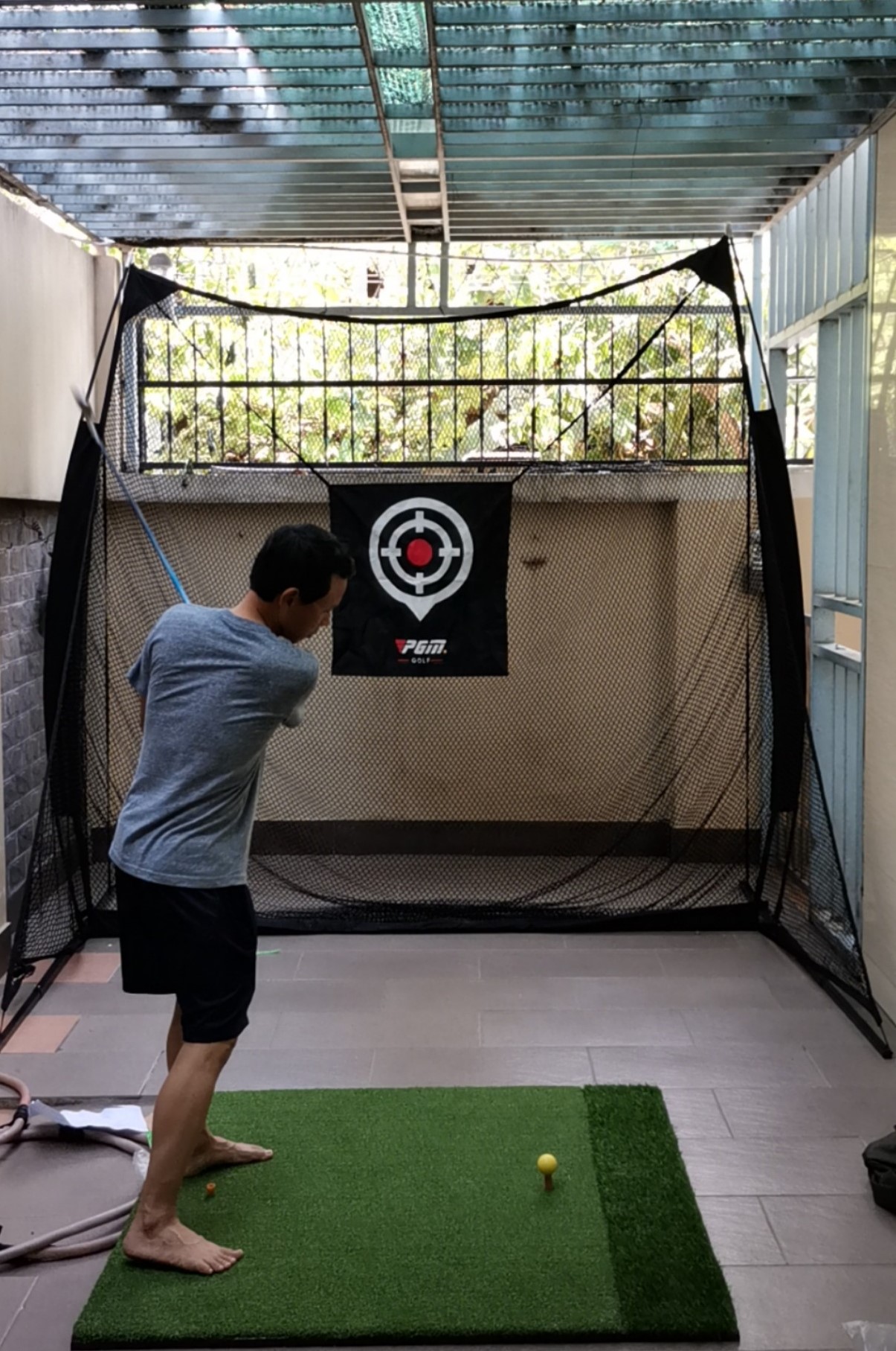 Khung lưới tập Golf tại nhà di động 2m5x2m5