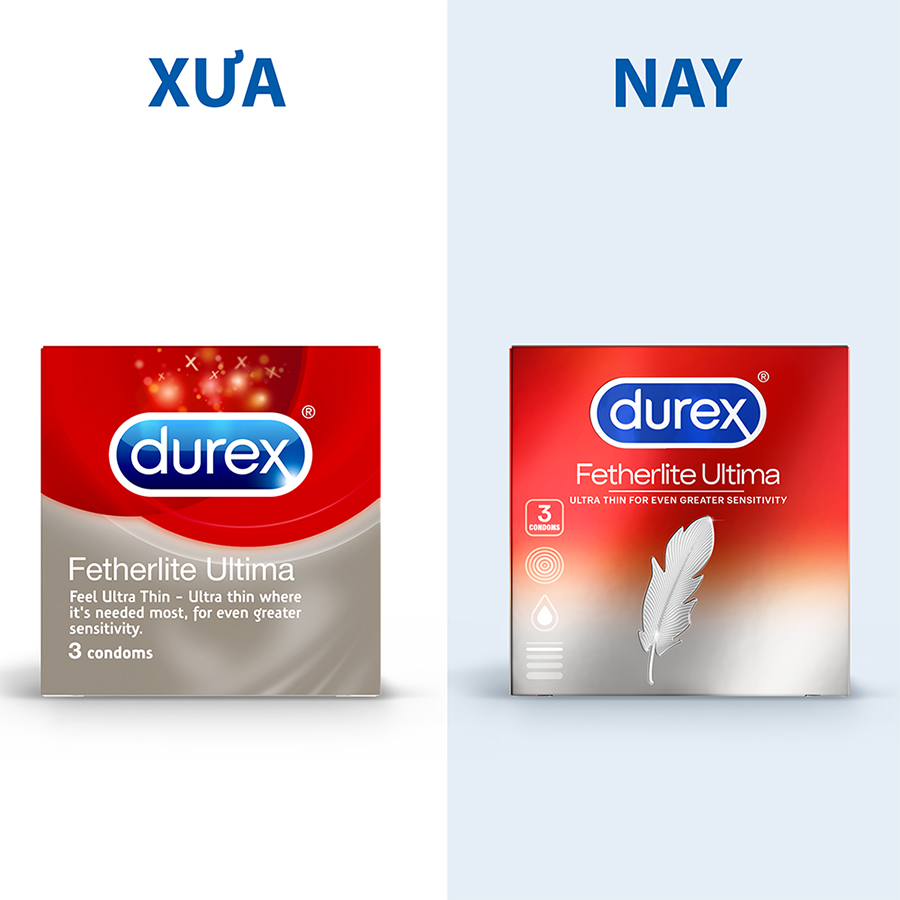 Bao cao su Durex Fetherlite Ultima Hộp 3 bao