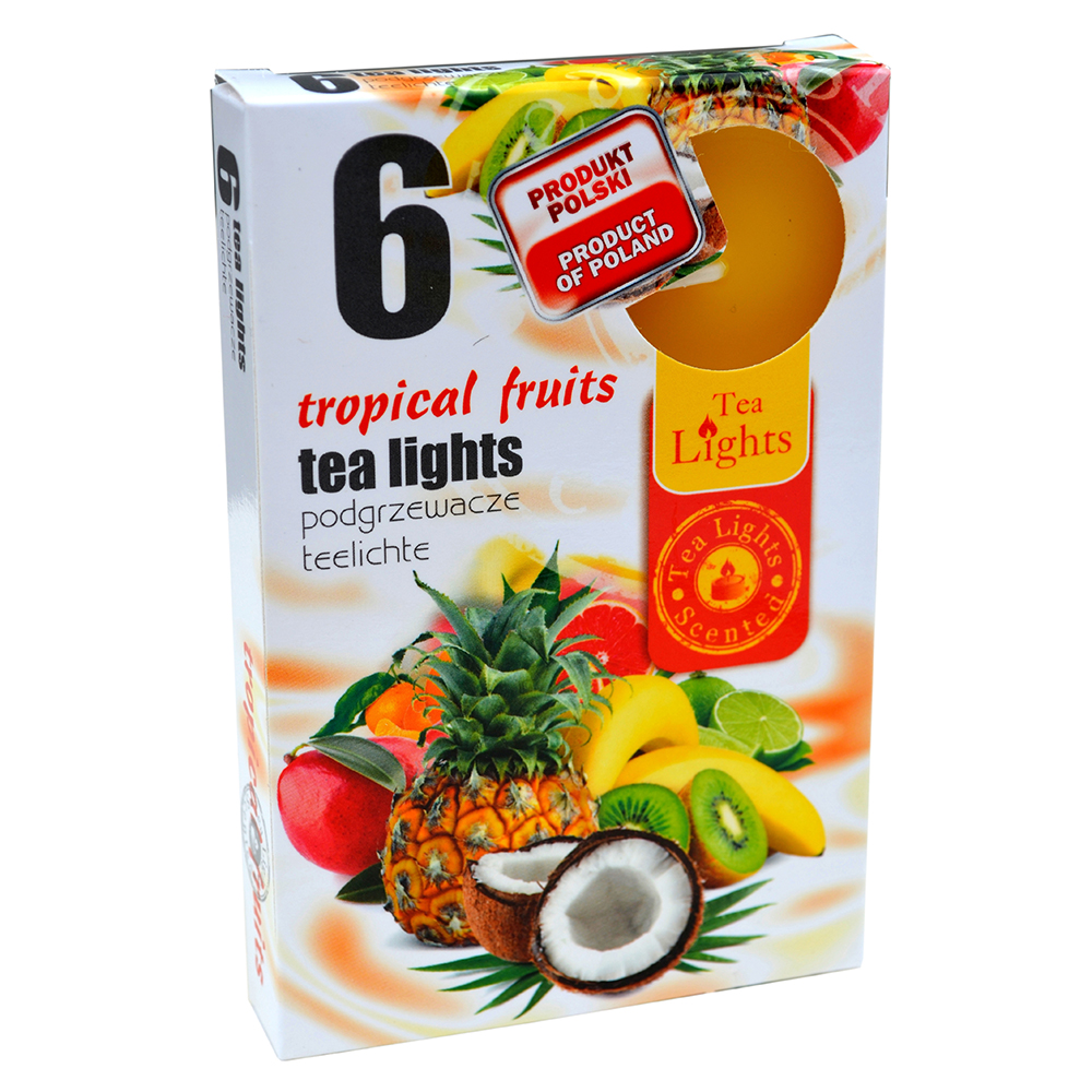 Hộp 6 nến thơm tinh dầu Tealight Admit Tropical Fruits QT026055 - trái cây nhiệt đới