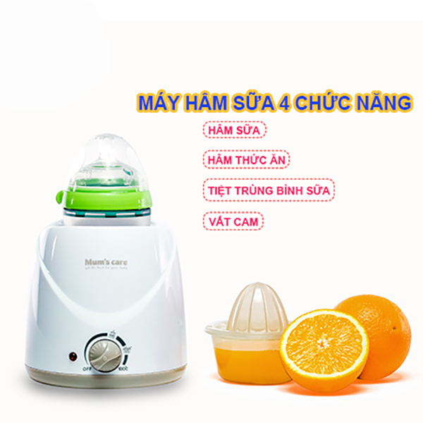 Máy hâm sữa và tiệt trùng bình sữa 4 chức năng Mum's Care