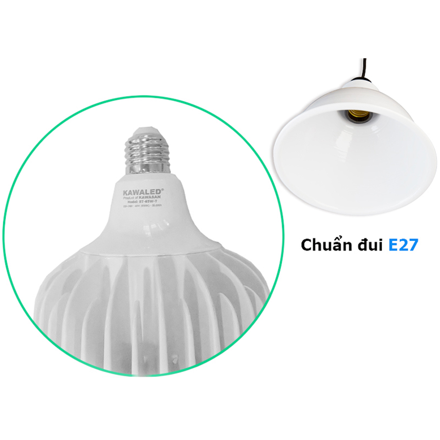 Đèn Led Bulb trụ thân nhôm Kawaled TN140-65W