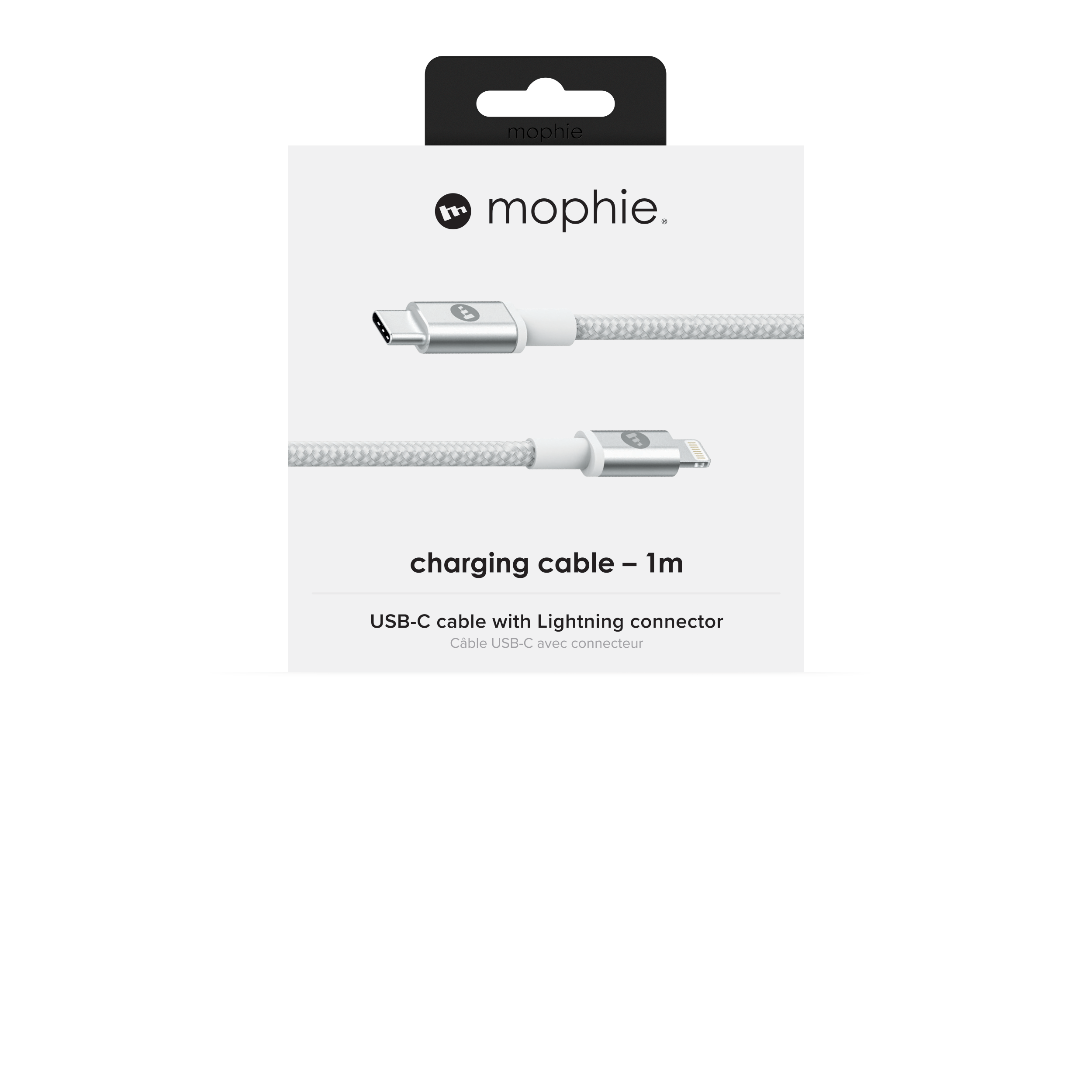 Hình ảnh Cáp USB-C to Lightning Mophie 1M White - 409903201 - Hàng chính hãng