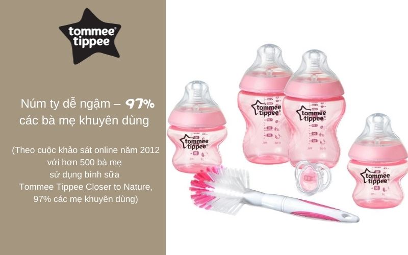 Bộ bình sữa Tommee Tippee Newborn