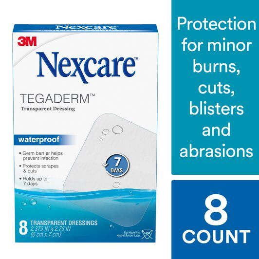 Hộp 8 miếng gạc vô trùng chống thấm nước trong suốt Nexcare 3M H1624, kích thước 60.3mm x 69.8mm