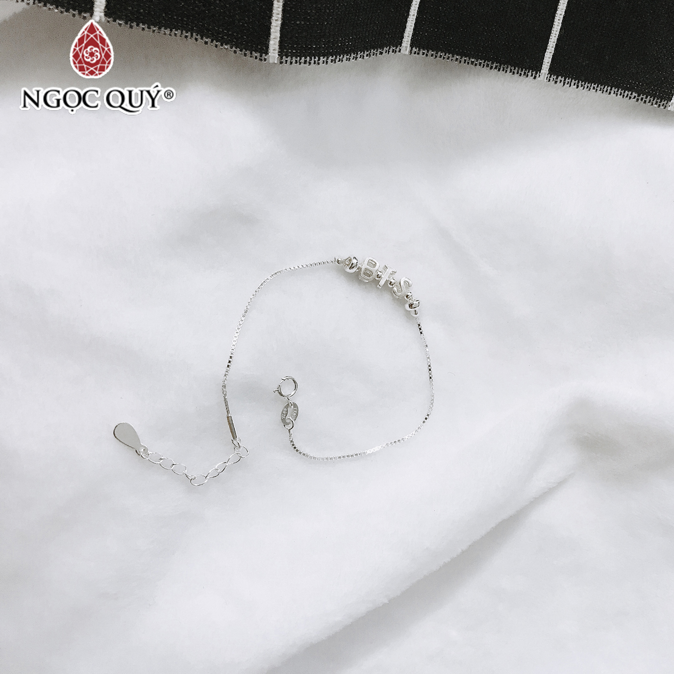 Lắc bạc BTS -  Ngọc Quý Gemstones